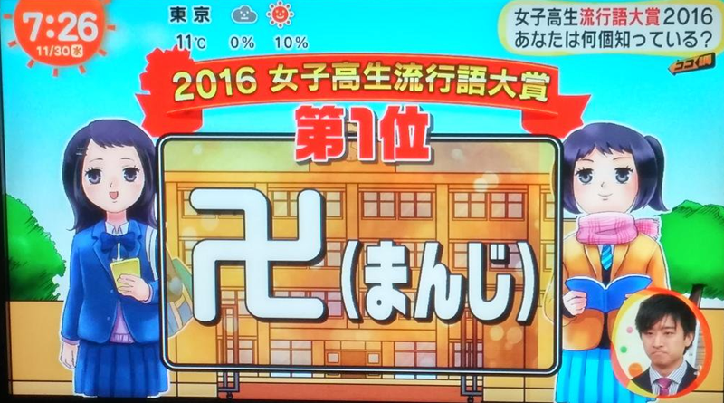 Illustration for article titled The Buddhist Swastika Becomes Popular Slang In Japan